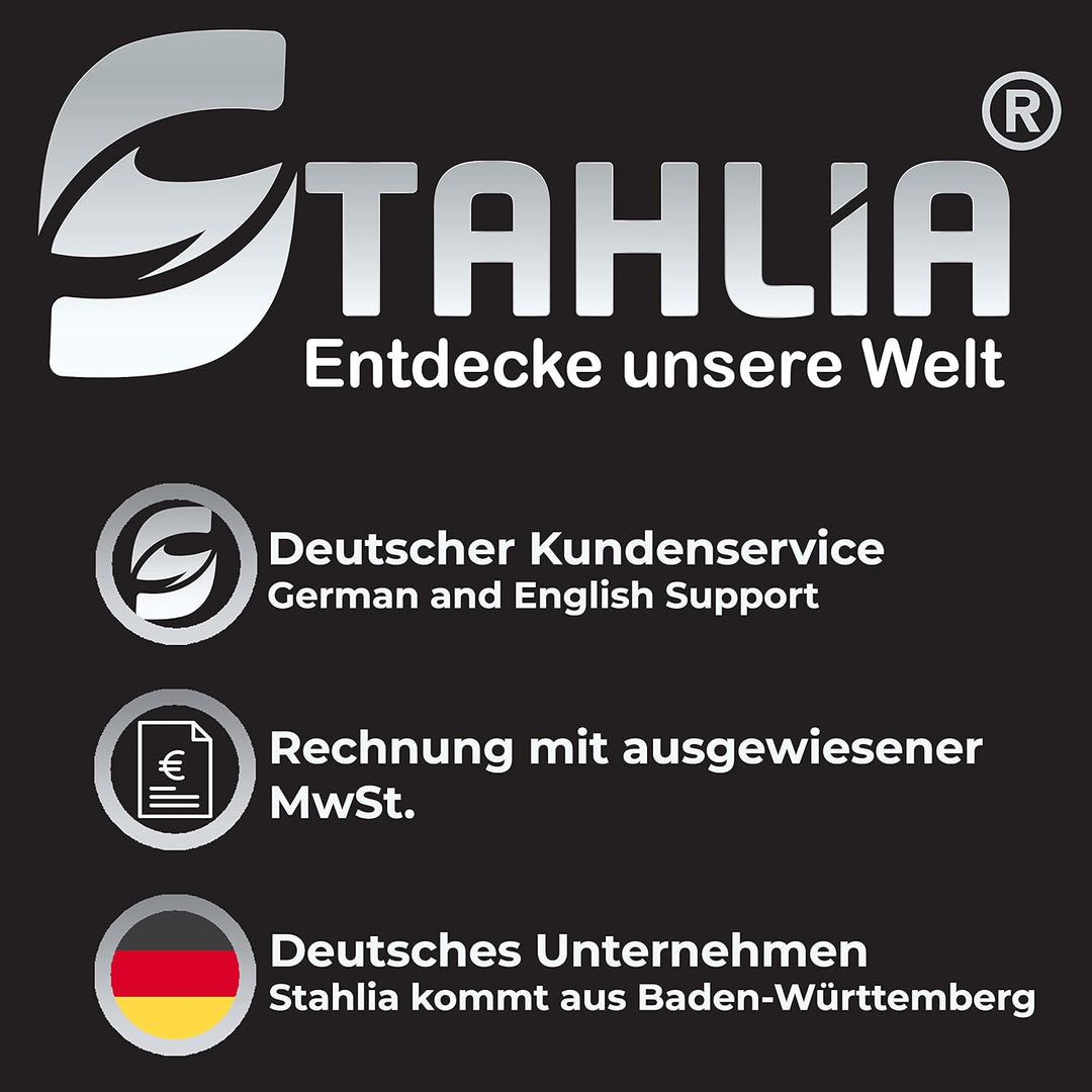 Stahlia Möbelfüsse Edelstahl verstellbar (4er Set) Ø50mm | Höhe: 100mm (+20mm) Schrankfüsse für Side