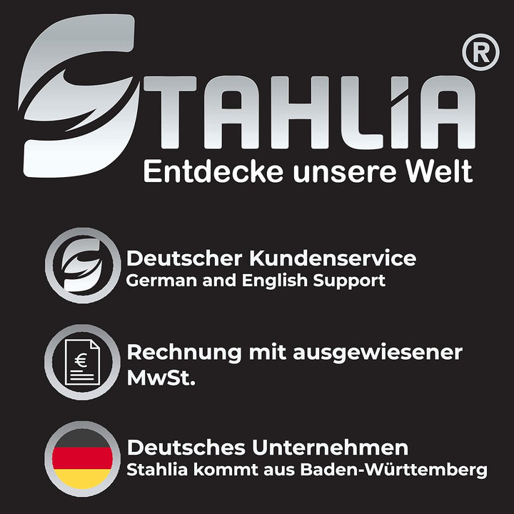 Stahlia Möbelfüsse Edelstahl verstellbar (4er Set) Ø50mm | Höhe: 100mm (+20mm) Schrankfüsse für Side