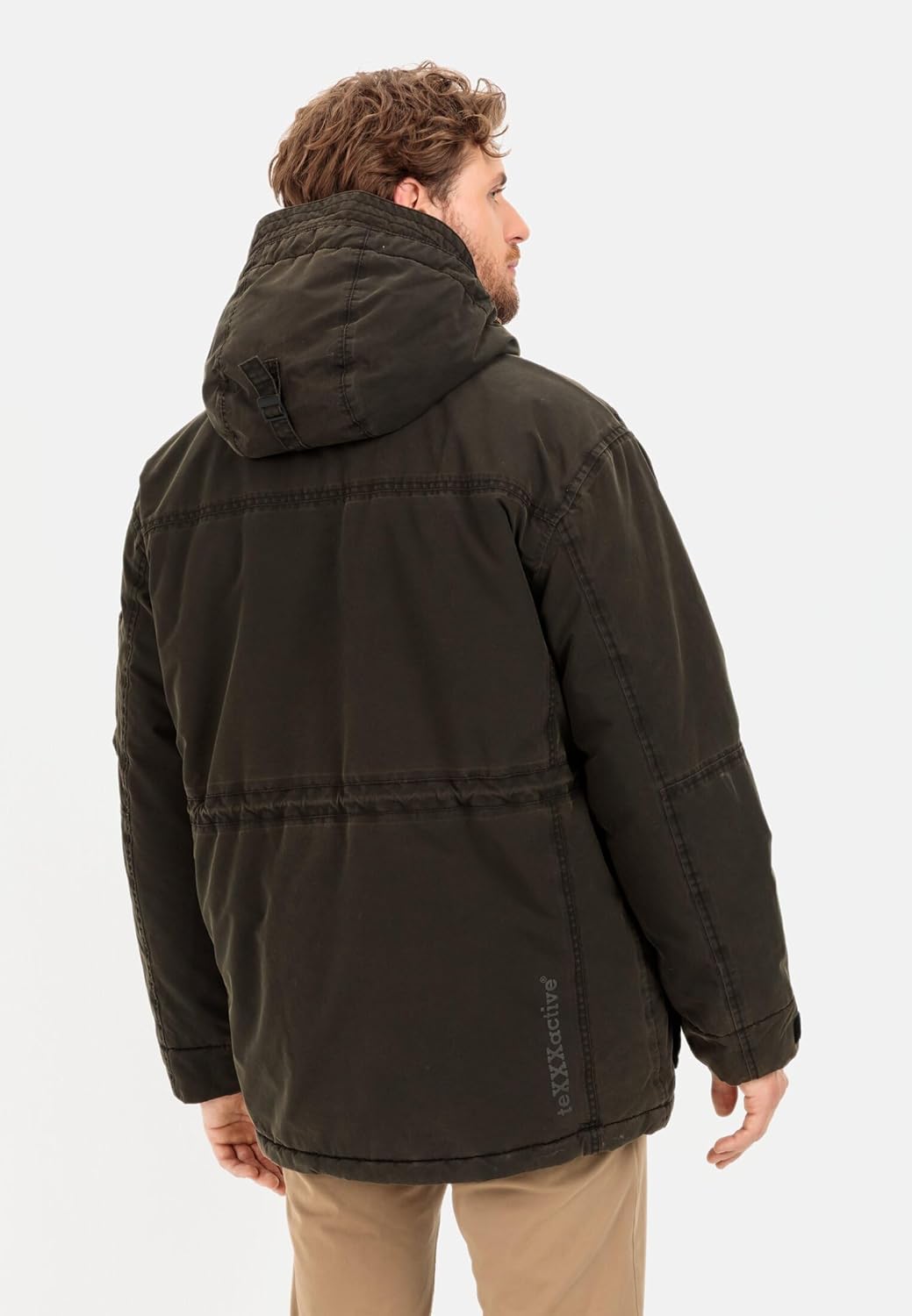 camel active Herren teXXXactive® Funktionsjacke mit Kapuze 56 Dunkelbraun, 56 Dunkelbraun