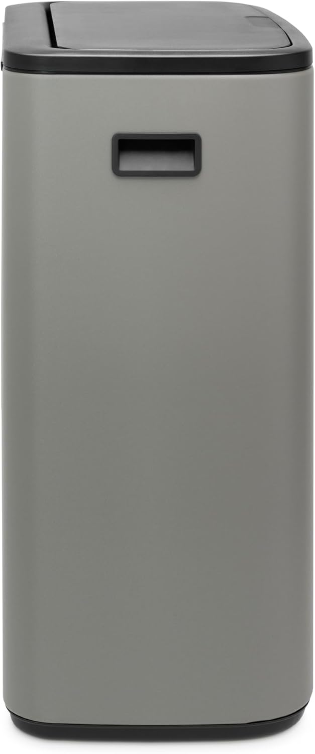 Brabantia 221460 Bo Touch Bin – 2 x 30 Liter Inneneimer (Mineralbeton grau) Abfalleimer / Recycling