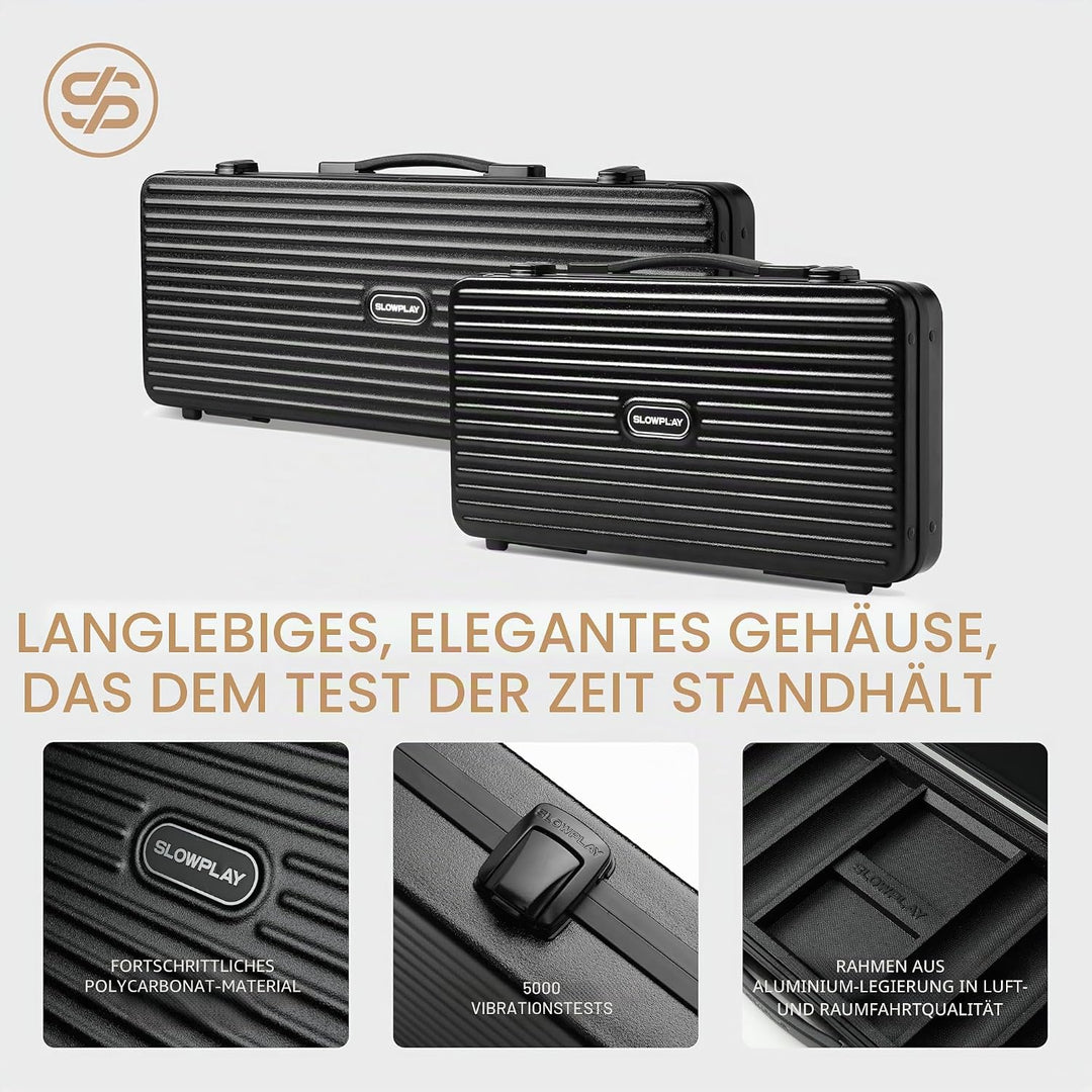 SLOWPLAY Nash 14g Ton Pokerchips-Set White Gold Edition, 500 STK Core Set | Mit Werten: 5,25,100,500