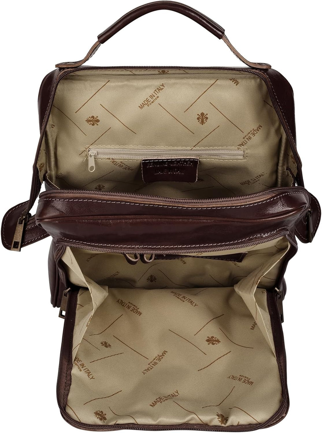 piké Rucksack Echt Leder braun Damen - 016046