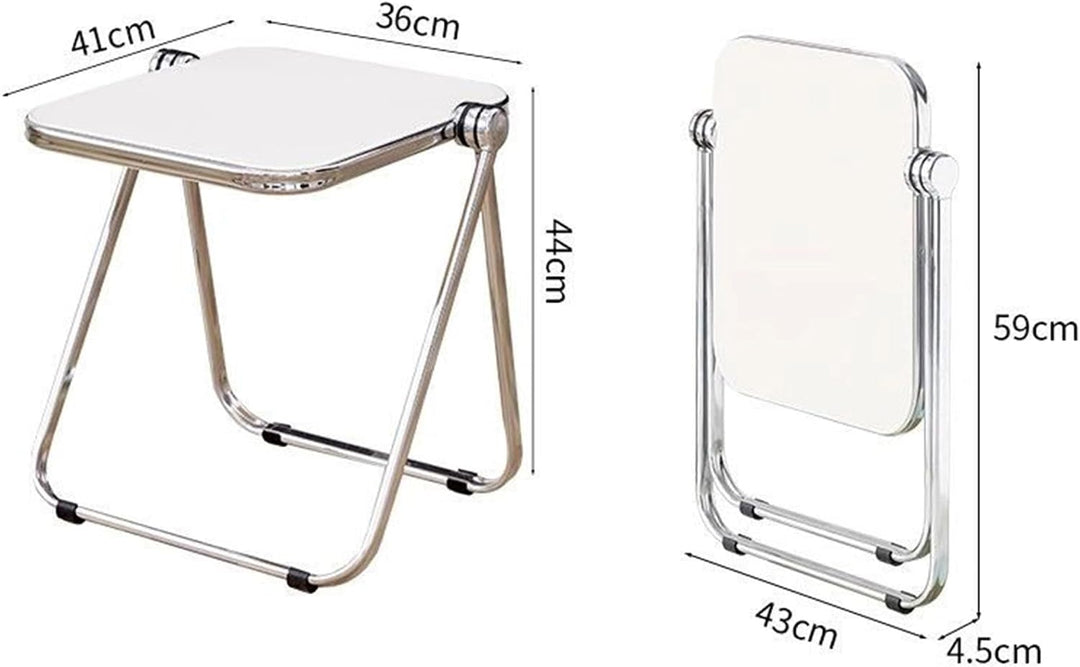 Klapptisch Acryl Beistelltisch Kleiner Computertisch Picknicktische für Zuhause, Büro, kleine Räume,