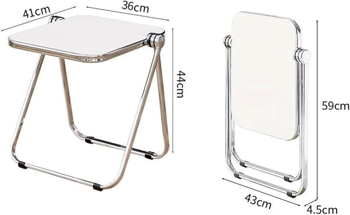Klapptisch Acryl Beistelltisch Kleiner Computertisch Picknicktische für Zuhause, Büro, kleine Räume,