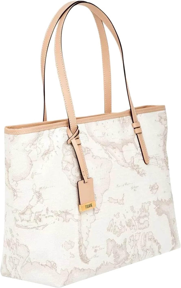 ALVIERO MARTINI DONNA Borsa Geo White Grande Bianco Mod. D007 6188, L