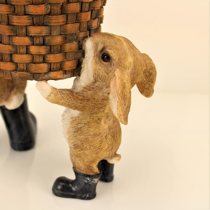 OF Gartenfiguren niedliche Hasen für aussen geeignet - Hase Deko Figur gross Tiere - Wetterfest (Blu