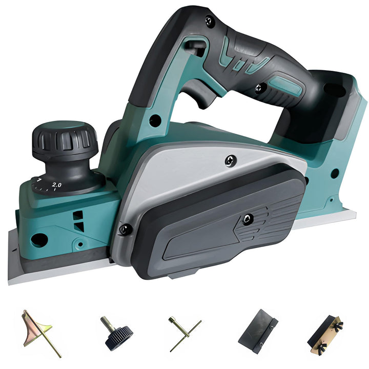 Akku-Hobel kompatibel mit Makita 18V-Akku (82mm, ohne Akku/ohne Ladegerät), 20.000 U/min, Elektrisch