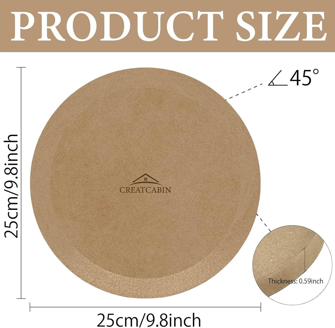CREATCABIN Runde Formen Keramikplatten Holzformen Für Töpferwaren Formwerkzeuge Für Tontöpferwaren K