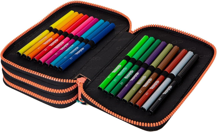 Goldkids CoolPack XXL Chocolove Federtasche Federmappe 3-Fach Schulstiftetui, dreifaches Federmäppch