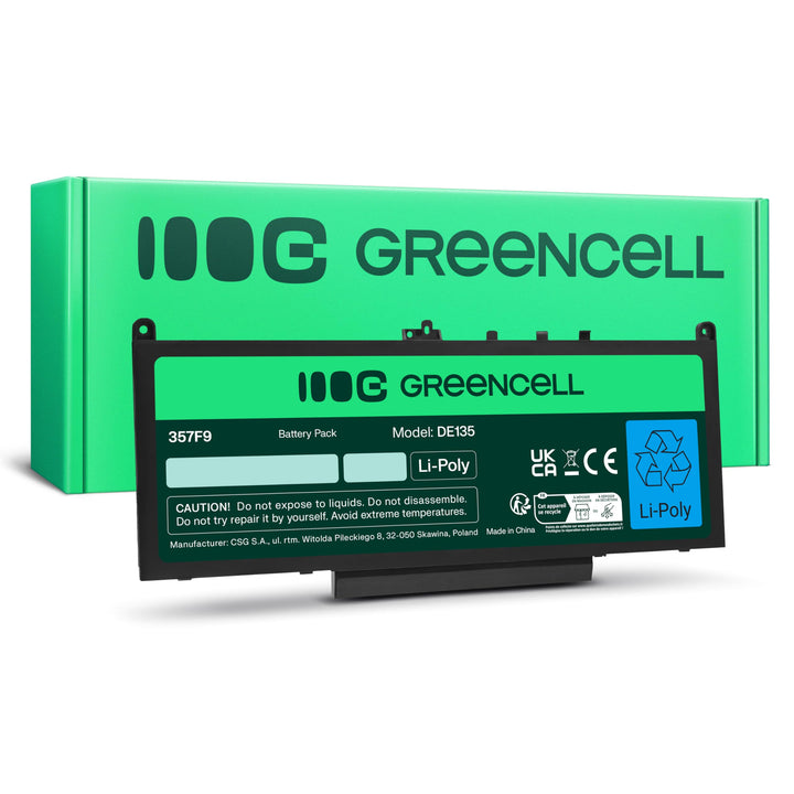 Green Cell Laptop Akku Dell J60J5 J6OJ5 01W2Y2 0242WD 0MC34Y für Dell Latitude E7270 E7470