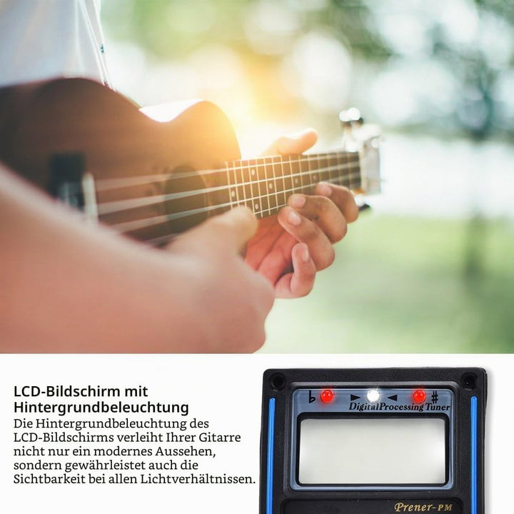 5 Band Tonabnehmer, EQ Equalizer Piezo Digital Tuner Tonabnehmer für Akustikgitarre