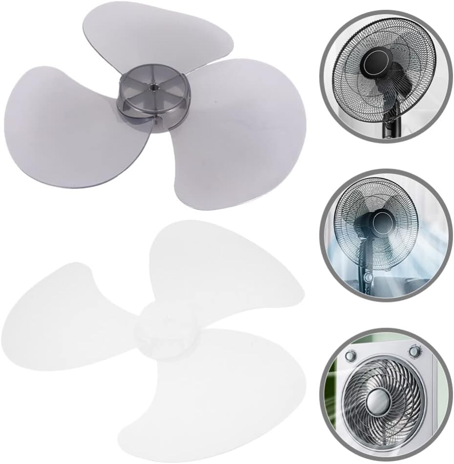 Holibanna 2stücke Ersatz-lüfterblätter Kunststoff Für Tisch Und Standventilatoren Leicht Zu Installi