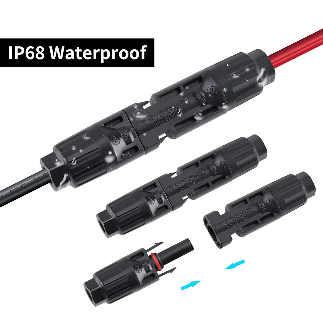 ZkeeShop Solarladekabel Solarstecker auf XT60 Adapter Stecker Anschluss von Solarpanel 12AWG Kabel f