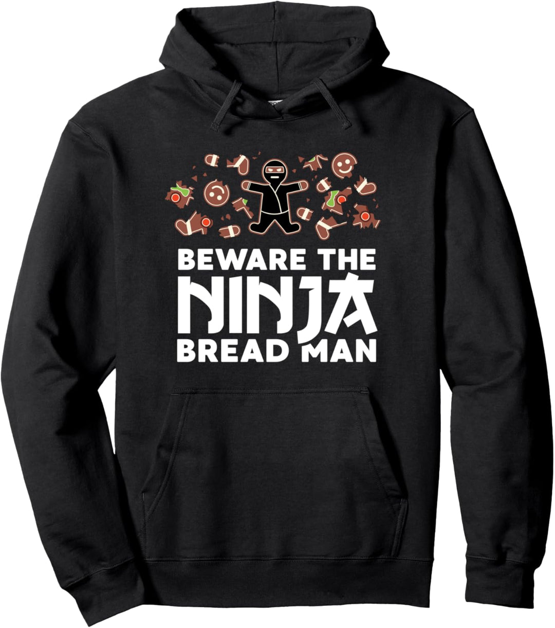 Christmas Gingerbread Funny Ninja Ginja Ninjabread Gift Pullover Hoodie