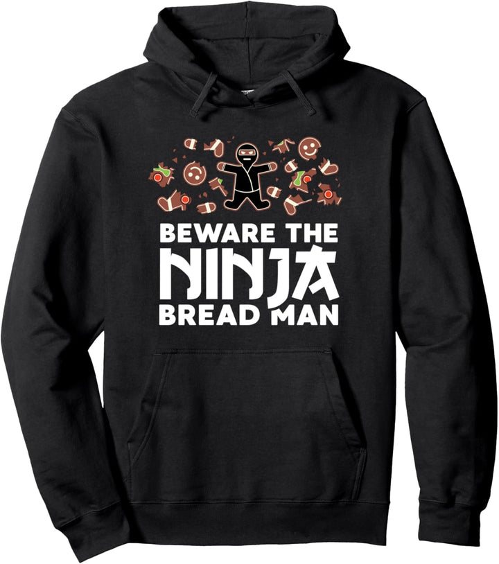 Christmas Gingerbread Funny Ninja Ginja Ninjabread Gift Pullover Hoodie