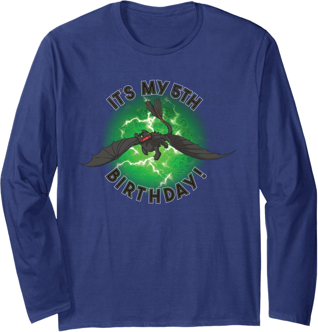 Drachenzähmen Leicht Gemacht 3 Mein 5. Geburtstag Langarmshirt