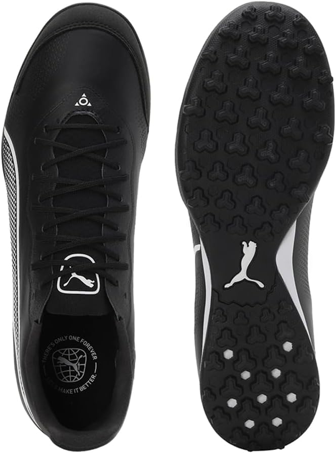 PUMA Unisex King Pro TT Fussballschuhe 38 EU Puma Black Puma White, 38 EU Puma Black Puma White