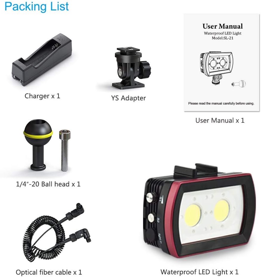 Sea frogs IPX8 Waterproof Camera LED Photo Video Fill Light Lamp 40M Underwater Diving Photography L