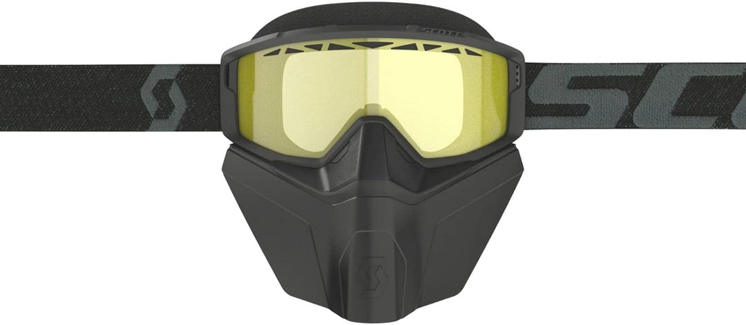 Scott Primal Safari MX Goggle MTB Brille inkl. Facemask schwarz/gelb