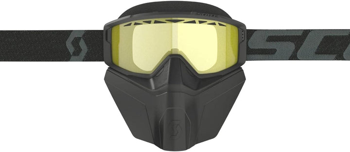 Scott Primal Safari MX Goggle MTB Brille inkl. Facemask schwarz/gelb