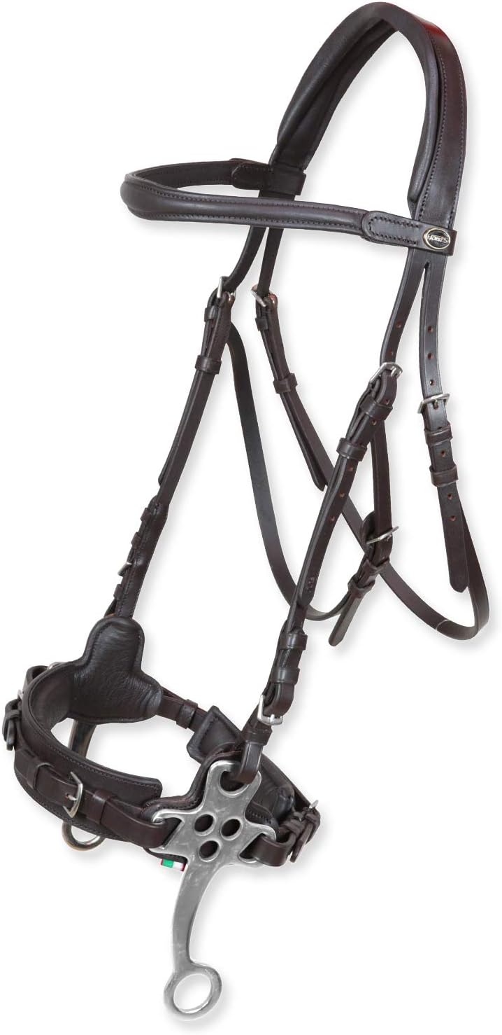 Horses Trimmer mit Hackamore Hawke, Unverzichtbares Finish für Pferdeführung, erhältlich in verschie