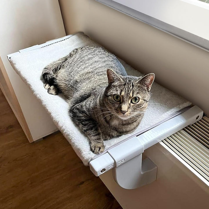 GUUSII HOME Katzenliege Balkon Fensterhängematte für Heizung 62 * 34.5cm Heizkörper Hängematte für K