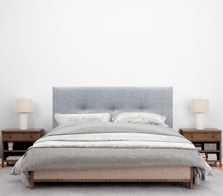 DHOME Kunstleder oder Acualine Stoff Kopfteil einfarbig mit Knöpfen gepolstert HIGH Range Luxus Bett