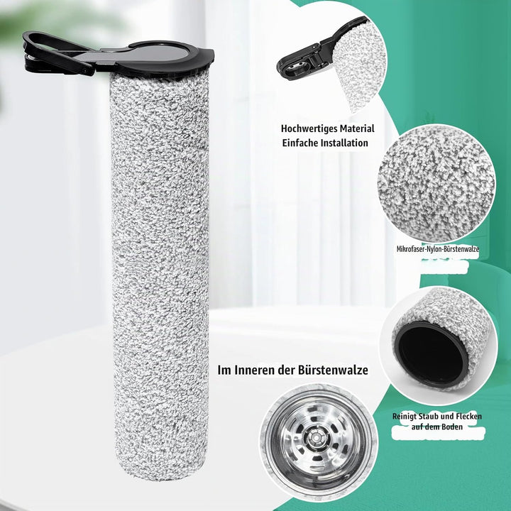 Bürstenrolle Zubehör für Tineco Floor One S7 Steam Nass- und Trockensauger Ersatzteile, 2 Walzenbürs