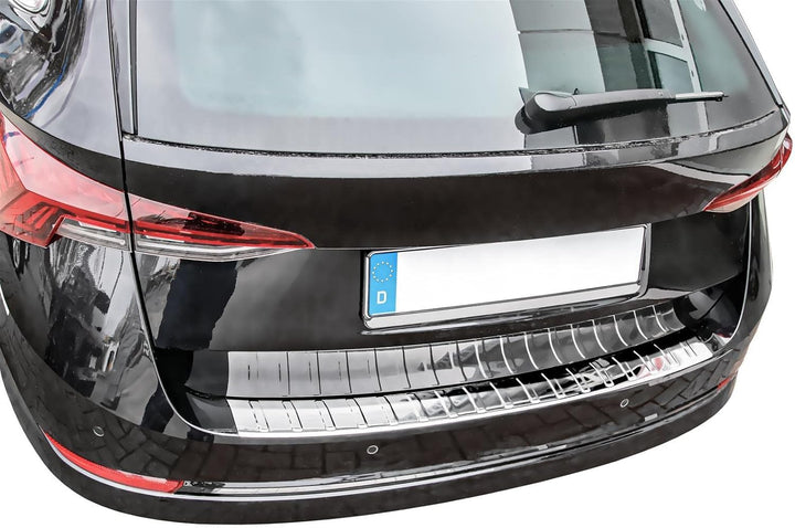 Ladekantenschutz Edelstahl CHROM kompatibel für SKODA Octavia 4 Kombi | ab 2020 | premium Qualität v