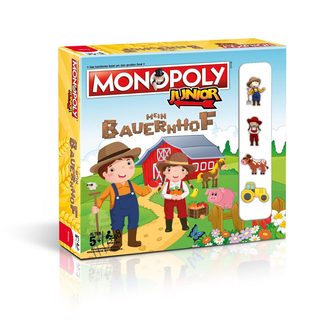 Winning Moves Monopoly Junior Mein Bauernhof - Familienspiele Strategie Brettspiele Monopoly Mein Ba