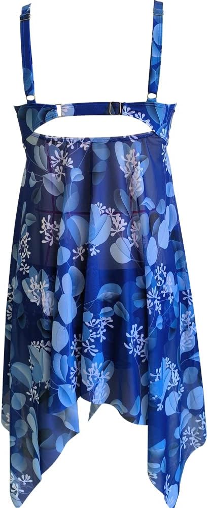 CIZEUR Tankini Damen Bauchweg Zweiteiler Push up Verstellbare Schultergurte Schwimmkleid mit Slip Me