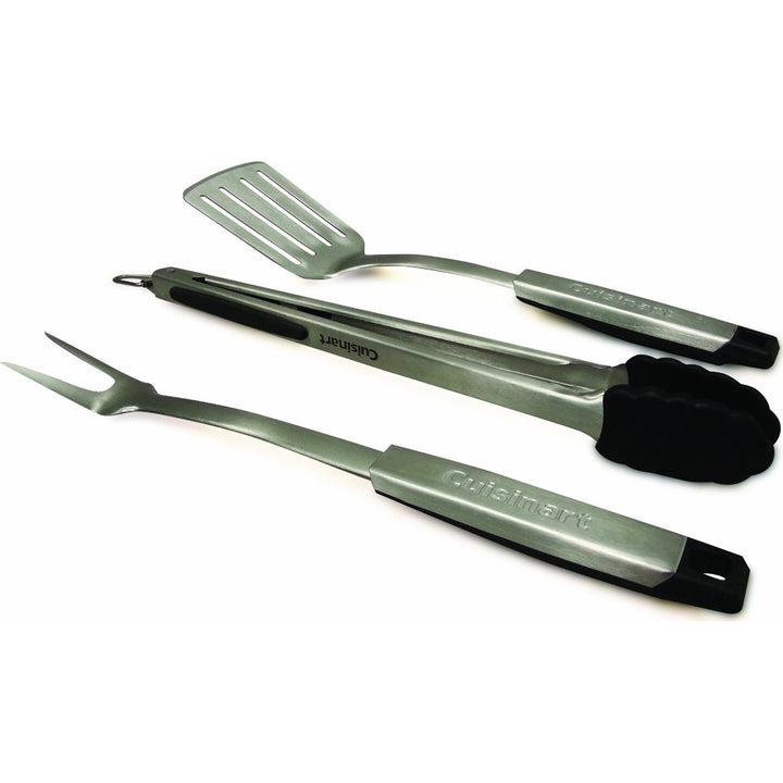 Cuisinart CGS-333 Profi-Grillwerkzeug-Set (3-teilig), Schwarz und Edelstahl