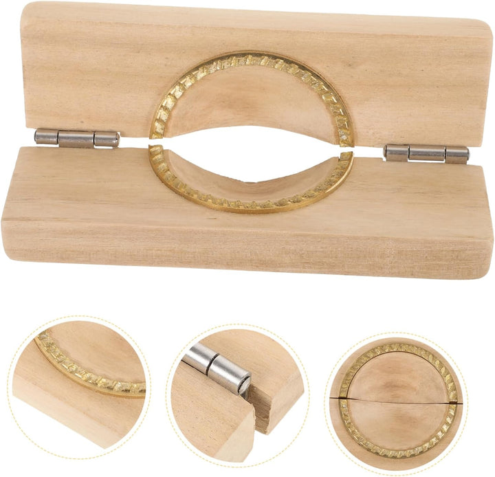 Teigtaschenpresse Holz Metall Kompakte Teigtaschenform Für Haushalt Wiederverwendbar Komfortable Bed