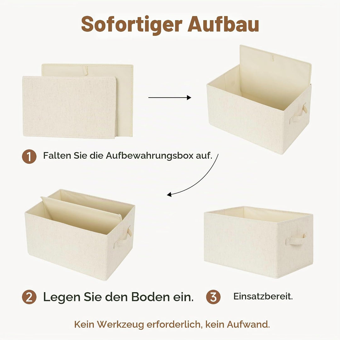 StorageWorks extra grosse Körbe Aufbewahrung, Stoffboxen Aufbewahrung für Regale, Spielzeug, Aufbewa