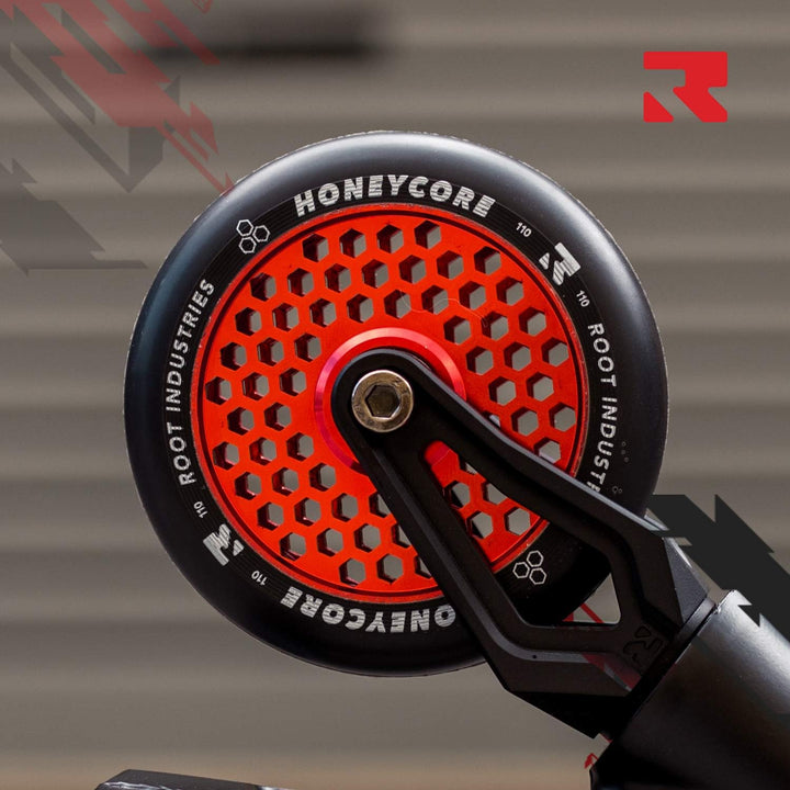 Root Unisex – Erwachsene Honeycore Scooter-Räder, Rot, 110mm Rot 110mm, Rot 110mm