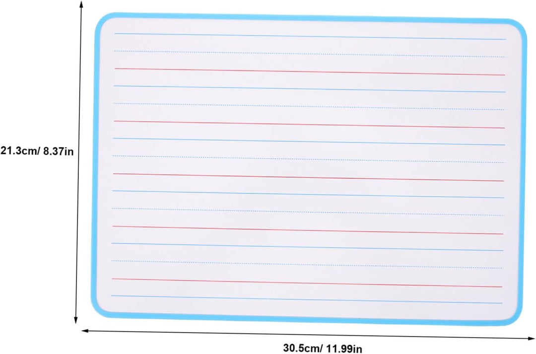 Supvox Doppelseitige Linierte Whiteboard-tafel aus Kunststoff für Kinder, Tragbar und Wiederverwendb