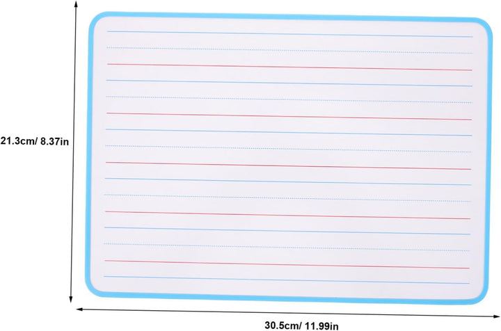 Supvox Doppelseitige Linierte Whiteboard-tafel aus Kunststoff für Kinder, Tragbar und Wiederverwendb