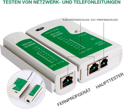 SGILE 12 in 1 Netzwerk Werkzeug Set für RJ45, RJ11, RJ12, Netzwerk Reparaturwerkzeuge, Netzwerk Kabe