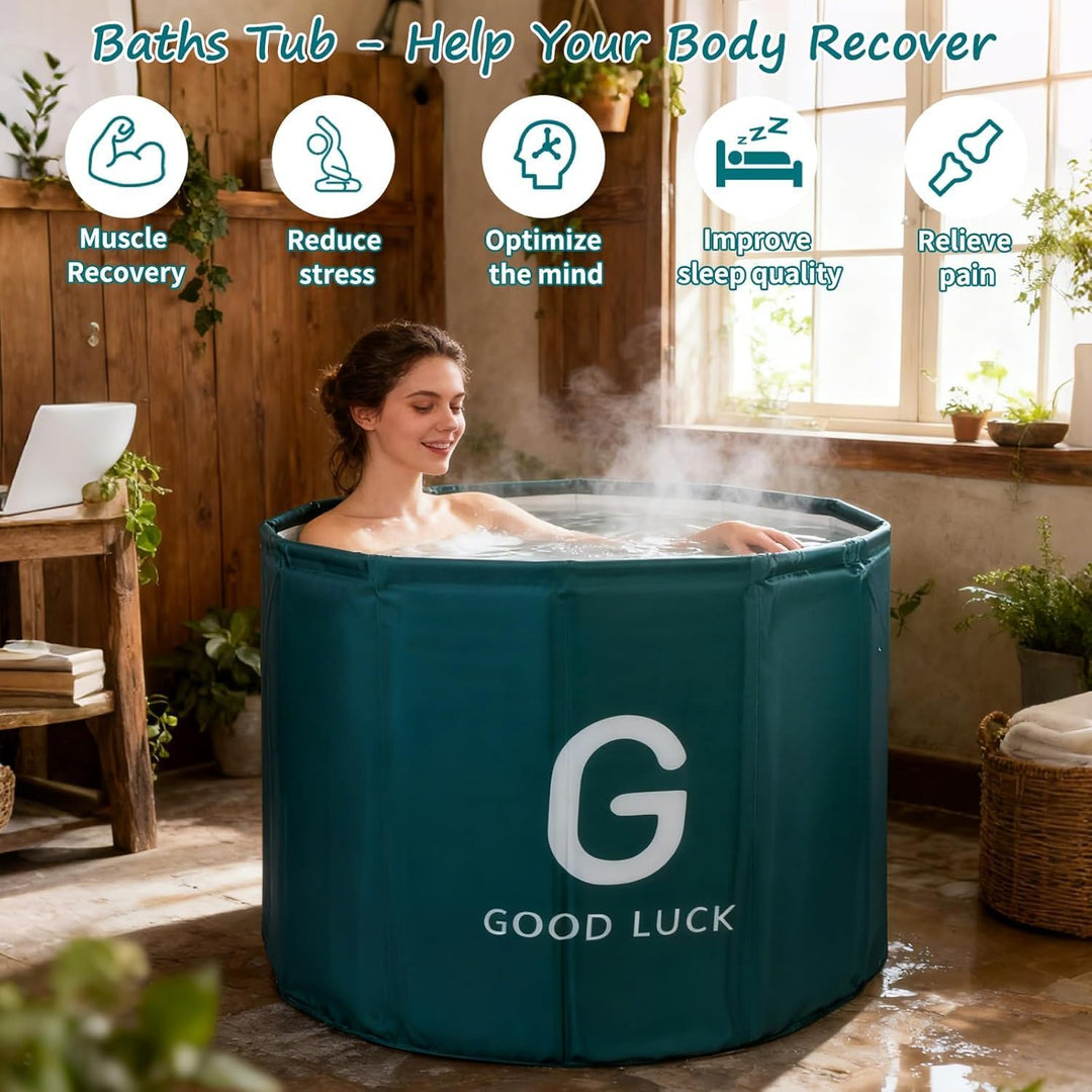 Simcat Tragbare faltbare Badewanne, Eisbadewanne für Kaltwassertherapie, Training, Badezimmer, freis