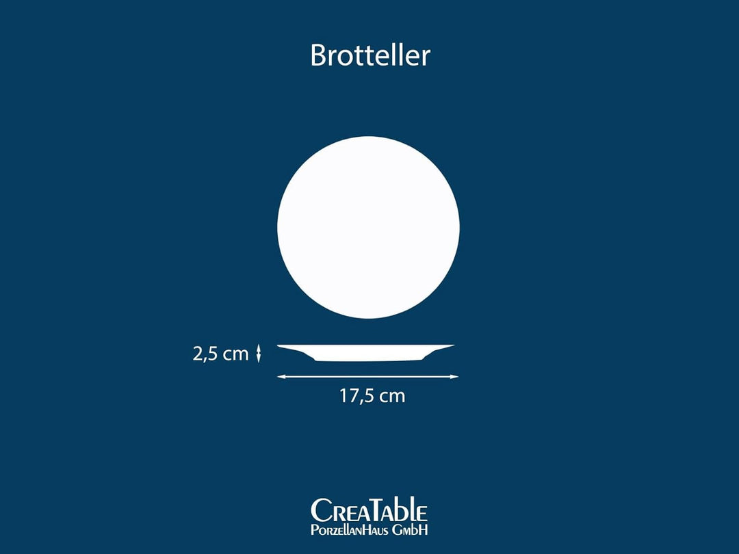 CreaTable, 21510, Serie Yuki, Brotteller 4 teilig, Brotteller 4 teilig