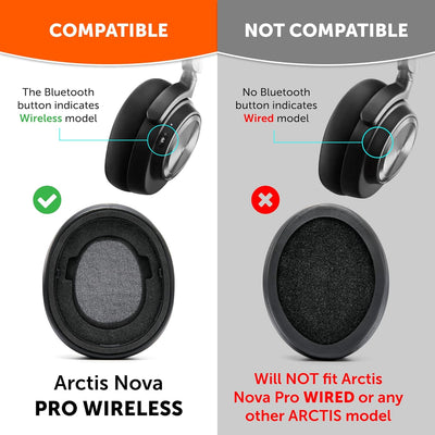 WC Freeze Nova Pro Wireless – Kühlgel-Ersatz-Ohrpolster für Steelseries Arctis Nova Pro Wireless von