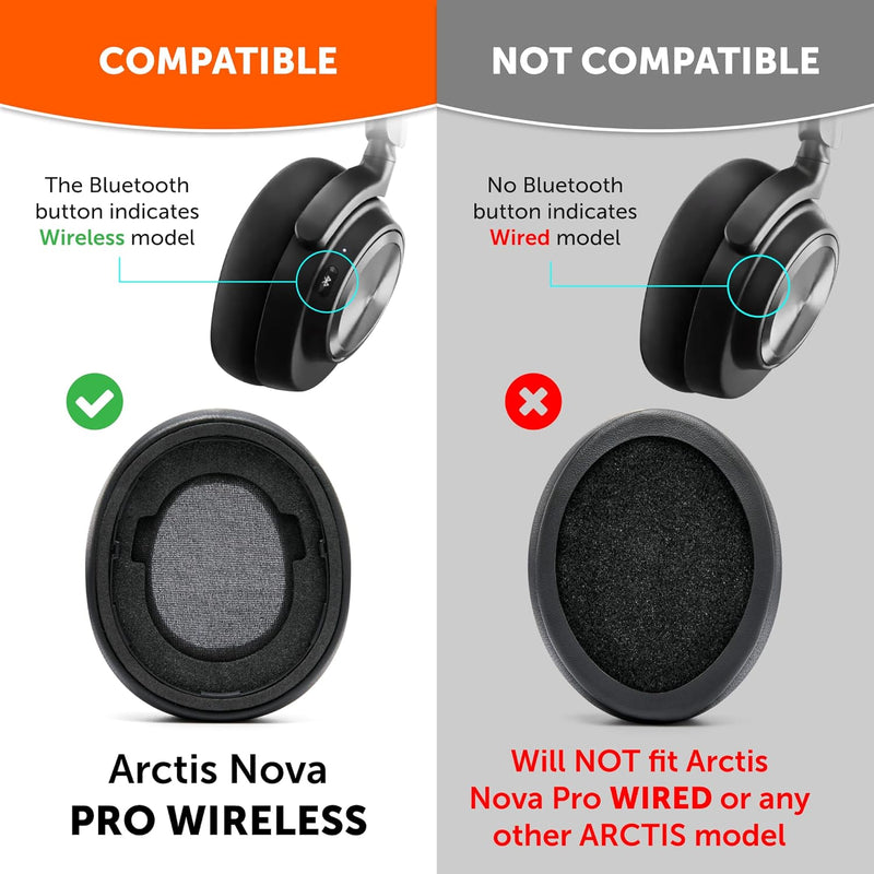 WC Freeze Nova Pro Wireless – Kühlgel-Ersatz-Ohrpolster für Steelseries Arctis Nova Pro Wireless von