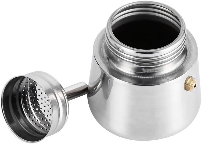 Greensen Espressokocher Edelstahl, 450ml, 9 Tassen, Für Alle Herdarten Inklusive Induktion, Italieni