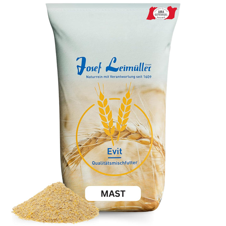 Leimüller Geflügelmastfutter 25 kg - Artgerechtes Futter ohne GVO und Staub