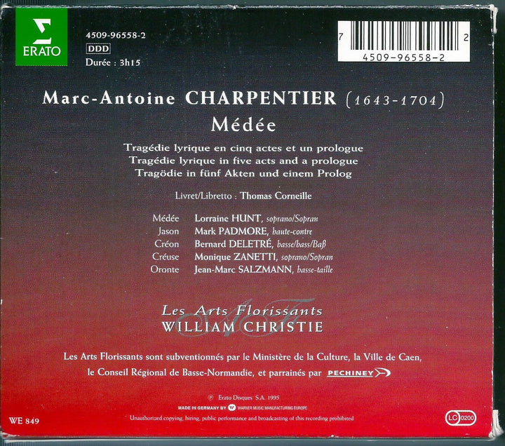 M.-A. Charpentier - Médée / Hunt-Lieberson, Padmore, Deletré, Zanetti, Salzmann, Les Arts Florissant