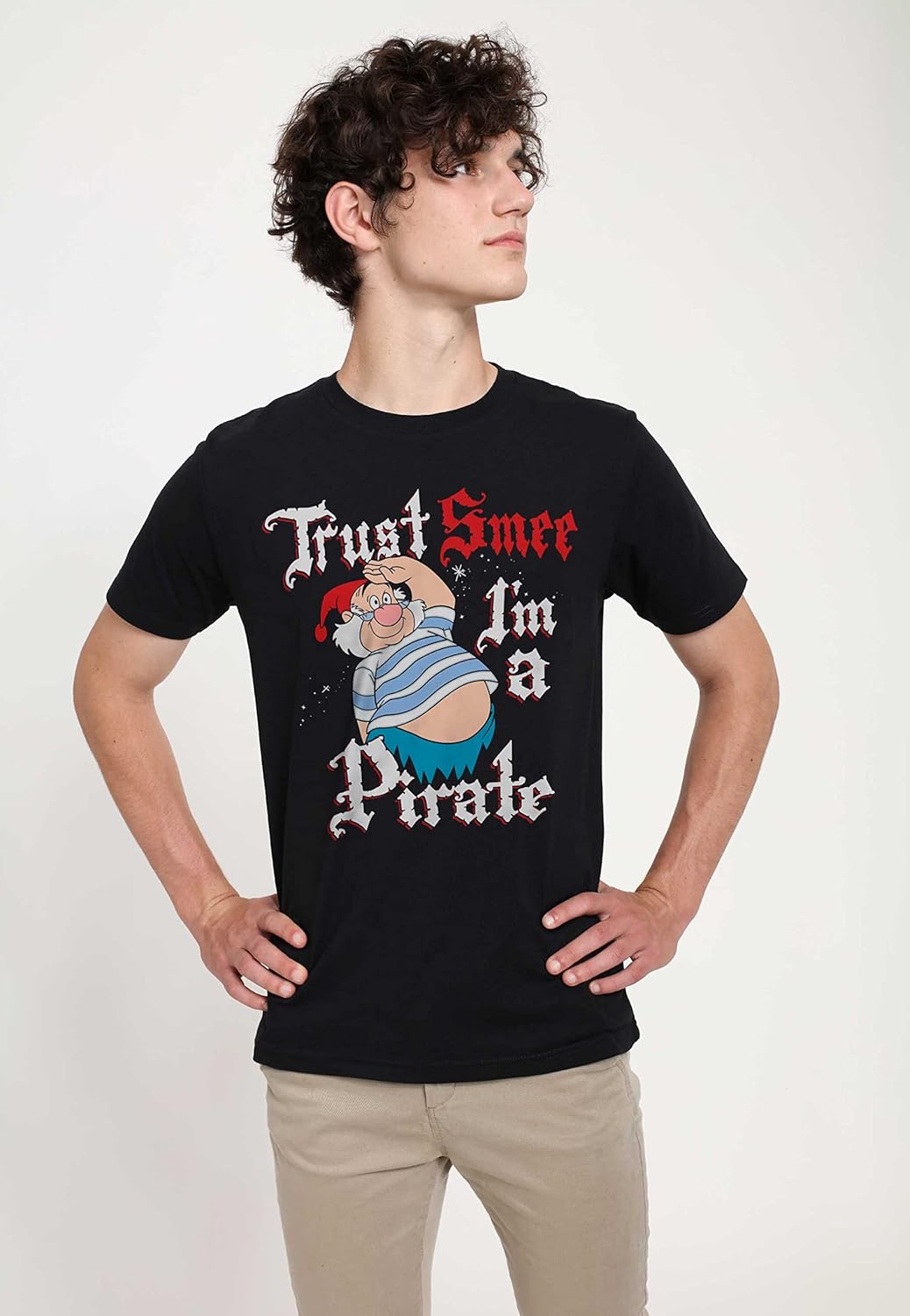 Disney Unisex Peter Pan Smee Pirate Organic Short Sleeve T-shirt