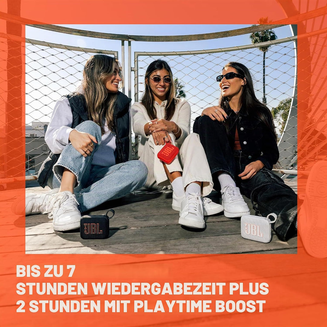 JBL Go 4 - Ultra-Portabler, wasser- und staubdichter Bluetooth-Lautsprecher, Big JBL Pro-Sound mit d