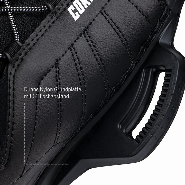 Mesle Wakeboard-Bindung Core, Open Toe Boots, Grösse 32-47 EU, Schuhe, schwarz XS, XS
