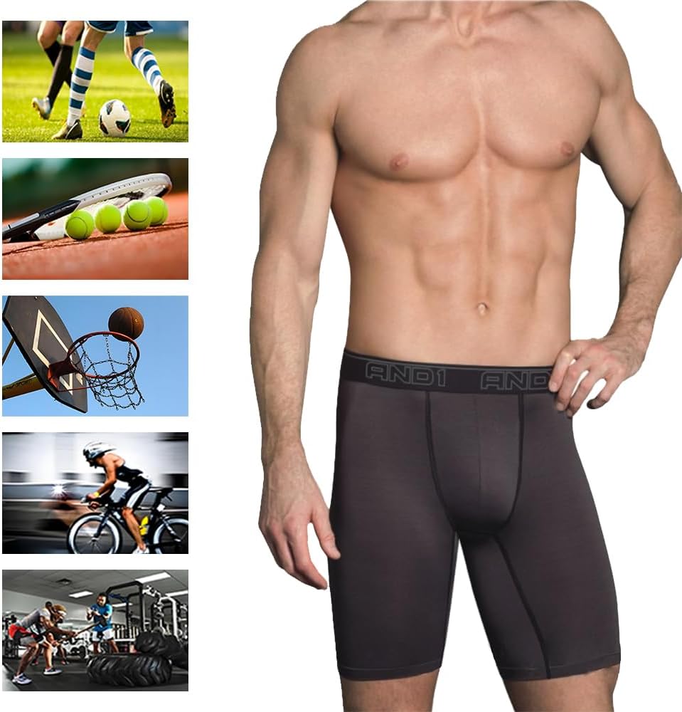 AND1 Sport Boxershorts 5er Pack Unterwäsche Herren Unterhosen Männer Retroshorts Boxer Brief Sportun
