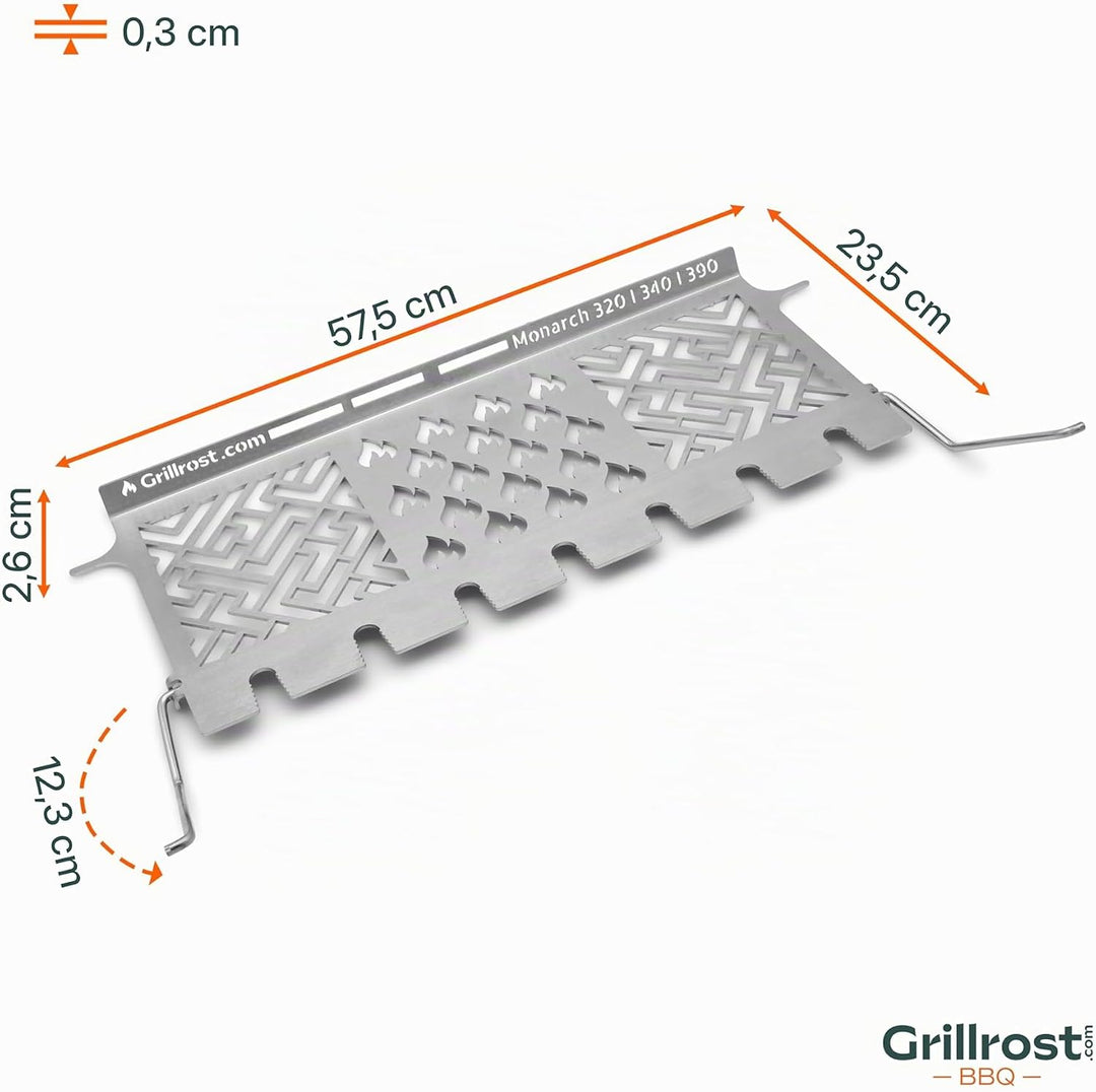 Edelstahl Multistation Broil King - Monarch 320/340/390 - Warmhalterost Monarch 320 340 390, Monarch
